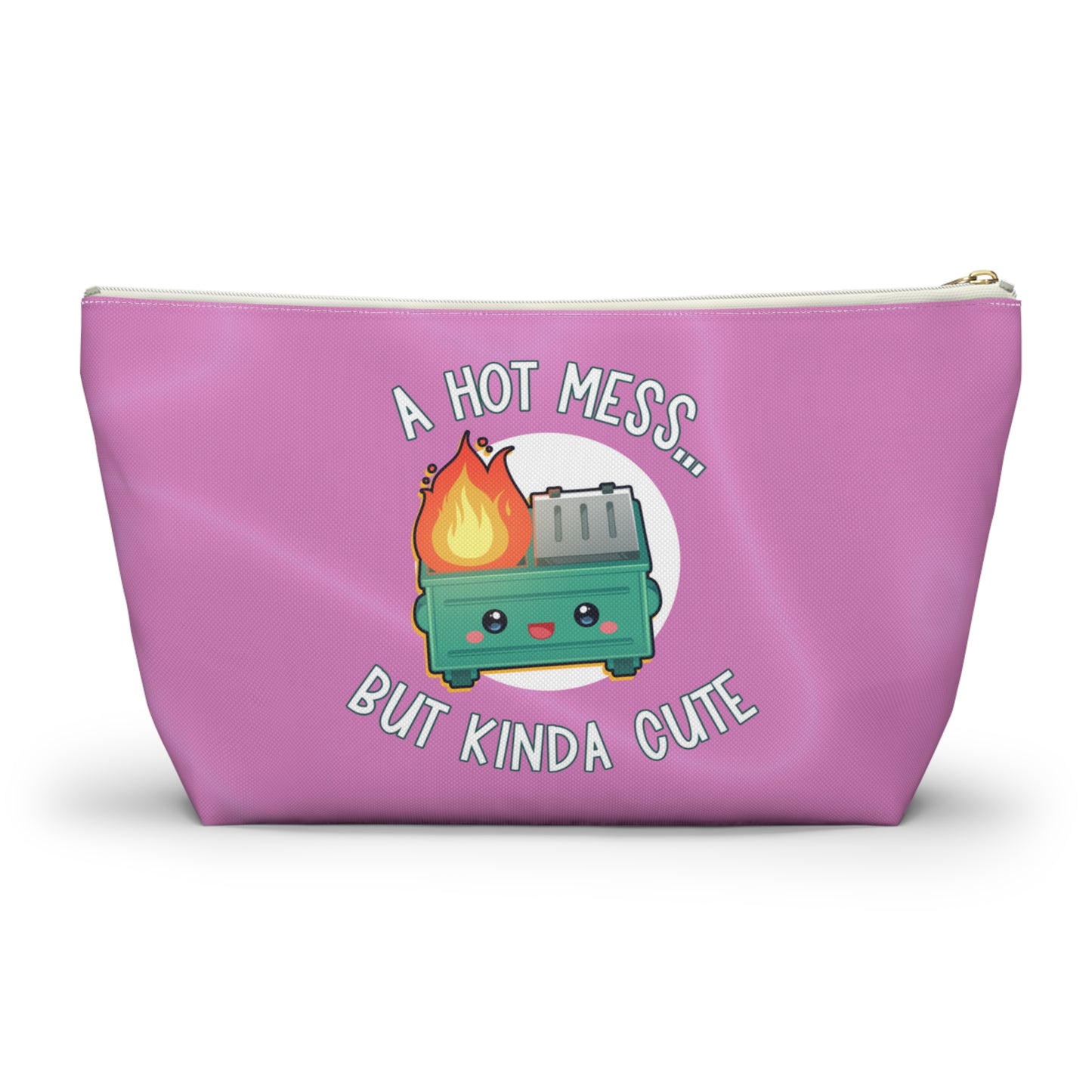 Cute Hot Mess Accessory Pouch - Luxe Pink