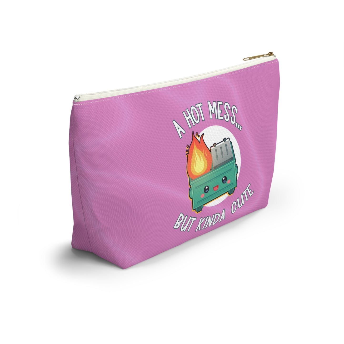 Cute Hot Mess Accessory Pouch - Luxe Pink