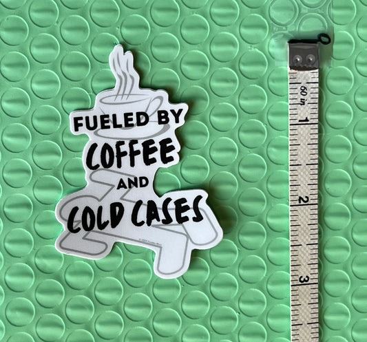 Coffee and Cold Cases Sticker