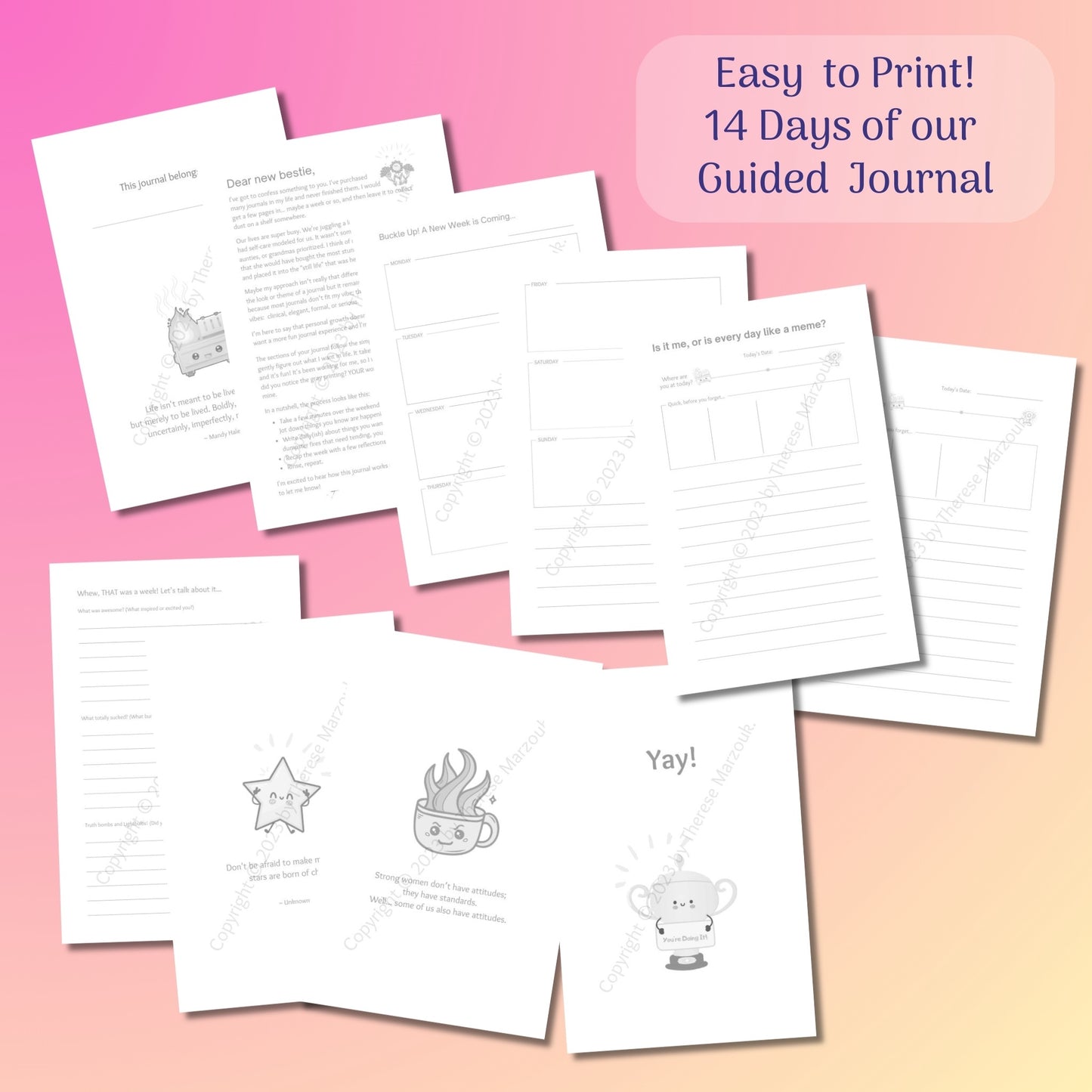 Fumbling Forward 5-Minute Daily Guided Journal: 14-Day Downloadable Trial